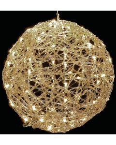120Led Φωτιζόμενη Ακρυλική Μπάλα Με Θερμό Φωτισμό Και Μετασχηματιστή Ip44,50cm Lianos 60150