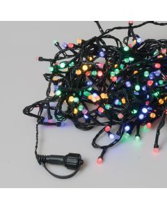 500Led Λαμπάκια Milky Buld Με Πρόγραμμα,Επέκταση Και Μετασχηματιστή Ip44 ,Πράσινο Καλώδιο/Πολύχρωμο Λαμπάκι (5cm Απόσταση) 25 Μέτρα Lianos 63339