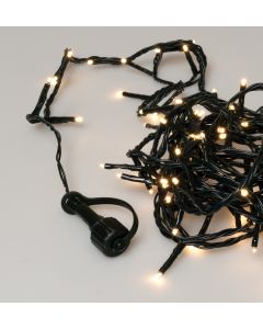 1000Led Φωτάκια Με Επέκταση Και Μετασχηματιστή ,Πράσινο Καλώδιο/Θερμό Λαμπάκι , (5cm Απόσταση) 50 Μέτρα (Kelvin 2.500 - 3.000) , Με Καρούλι Αποθήκευσης Lianos 63349