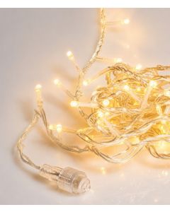 300Led Λαμπάκια Με Επέκταση,Πρόγραμμα Και Μετασχηματιστή Ip44 ,Διάφανο Καλώδιο/Θερμό Λαμπάκι , (5cm Απόσταση) 15 Μέτρα (Kelvin: 2.500 - 3.000) Lianos 63359