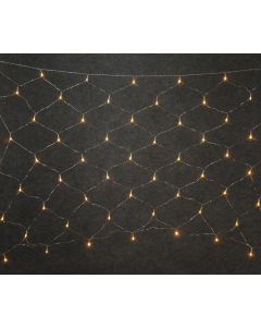 90Led Σταθερή Επεκτεινόμενη Συμμετρική Κουρτίνα Δίχτυ Με Μετασχηματιστή Ip44 200 x 100(h)cm,Διάφανο Καλώδιο/Θερμό Λαμπάκι (Kelvin: 2.500 - 3.000) Lianos 80203
