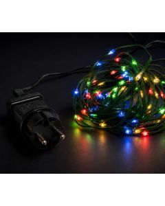 300Led Λαμπάκια Copper Πολύχρωμου Φωτισμού Με Μετασχηματιστή Και Πρόγραμμα, (10cm Απόσταση) 30 Μέτρα Lianos 80335