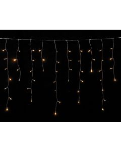 100Led Ασύμμετρη Κουρτίνα Επεκτεινόμενη All Flash Με Μετασχηματιστή ip44 200 x 70(h)cm,Διάφανο Καλώδιο/Θερμό Λαμπάκι , (Kelvin: 2500 - 3.000) Lianos 80416