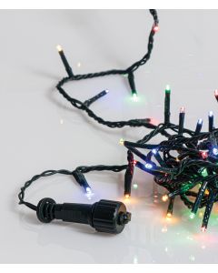 500Led Λαμπάκια Με Επέκταση,Πρόγραμμα Και Μετασχηματιστή Ip44 ,Πράσινο Καλώδιο/Πολύχρωμο Λαμπάκι , (5cm Απόσταση) 25 Μέτρα (Kelvin: 6.000 - 10.000) Με Καρούλι Αποθήκευσης Lianos 80428