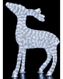 850Led 3D Φωτιζόμενο Ακρυλικό Ελάφι Με Μετασχηματιστή Ip44,65 x 100(Η)cm Lianos L200-009W-1