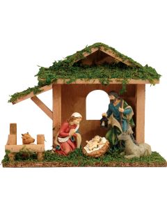 Ξύλινη Χριστουγεννιάτικη Φάτνη 25 x 9 x 19(h)cm Lianos SG22079