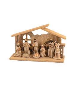 Ξύλινη Χριστουγεννιάτικη Φάτνη 32 x 12 x 23(h)cm Lianos SG25030