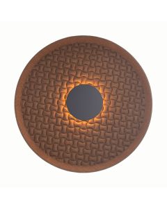 Φωτιστικό Απλίκα Επιτοίχια D45,5cm Led 5w 3000K 125lm Ηχοαπορροφητικό Pet Felt Καφέ-Μαύρο Sun Light MARCO-45-CF