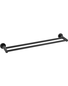 Πετσετοθήκη Διπλή Μαύρο Bronze Art Fairmont MH08-42-MM