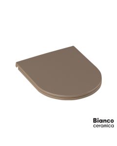 Κάλυμμα Λεκάνης LENTA Slim Soft Close Bianco Ceramica Taupe Matt MS38C-530