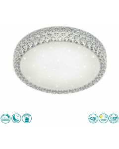 Πλαφονιέρα Οροφής Ø60 εκ. Led 27 watt 2700lm Εναλλαγή 3000-5500K Trio Lighting RL Pegasus White R62423100