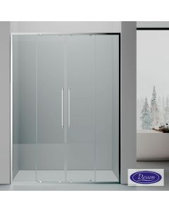 SLIDER 160 (157-160εκ) DEVON ELLI CLEAN-GLASS CHROME SL2L160C-100