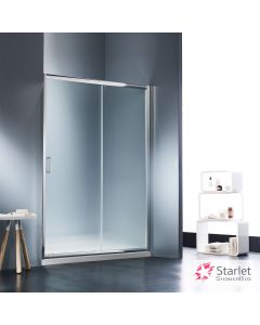 Συρόμενη πόρτα καμπίνας ντουζιέρας Starlet 140 ύψους 180εκ.  ρυθμιζόμενη από 137 έως 141εκ. Fabric Chrome SLS140F-100