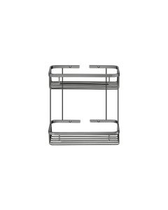 Sanco Shower Baskets Διπλή παραλ/μη Θήκη PVD gun metal βουρτσιστό 00004-PVD-05BR