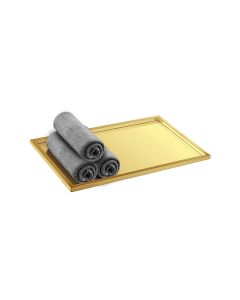 Sanco Hotel Amenities Guest Towel Tray PVD χρυσό ορείχαλκο γυαλιστερό 00136-PVD-02PL