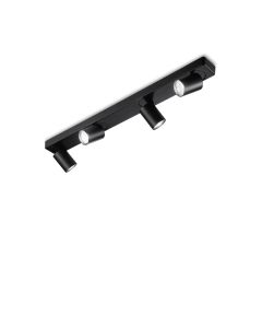 Φωτιστικό Οροφής RUDY PL4 ROUND Μαύρο Ideal Lux 229072