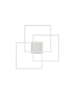 Φωτιστικό Οροφής Πλαίσιο PL QUADRATO Λευκό 3000K Ideal Lux 230702