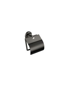 Sanco Ergon Χαρτοθήκη με καπάκι PVD gun metal γυαλιστερό 25917-PVD-05PL