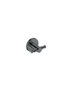 Sanco Ergon Αγκιστρο διπλό PVD gun metal γυαλιστερό 25918-PVD-05PL