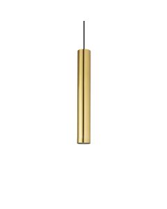 Κρεμαστό Φωτιστικό LOOK SP1 ROUND D60 H400 Ορείχαλκος Ideal Lux 259239