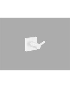 Sanco Iconic Double Bath Robe Hook Λευκό ματ 26748-Μ101