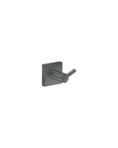 Sanco Iconic Double Bath Robe Hook Ανθρακί ανάγλυφο 26748-Μ118