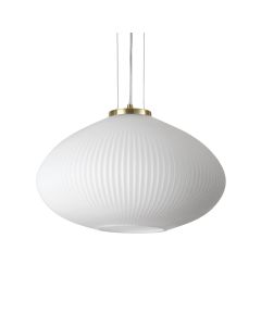 Κρεμαστό Φωτιστικό PLISSE' SP1 D45 Ορείχαλκος Ideal Lux 285191