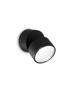 Απλίκα OMEGA AP ROUND Μαύρο 4000K Ideal Lux 285504