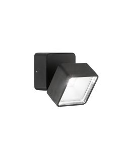 Απλίκα OMEGA AP SQUARE Μαύρο 4000K Ideal Lux 285535