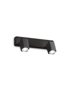 Απλίκα RUDY AP2 SQUARE Μαύρο Ideal Lux 321509
