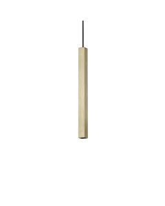 Κρεμαστό Φωτιστικό LOOK LED SP1 SQUARE D30 H400 ON-OFF Ορείχαλκος 3000K Ideal Lux 339740