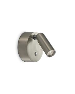 Απλίκα BEAN AP ROUND RECHARGEABLE NICKEL Ideal Lux 364810