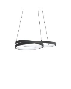 Κρεμαστό Φωτιστικό OZ SP D040 ON-OFF Μαύρο 3000K Ideal Lux 364957