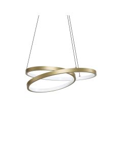 Κρεμαστό Φωτιστικό OZ SP D040 ON-OFF Ορείχαλκος 3000K Ideal Lux 364971