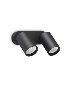 Απλίκα DYNAMITE AP2 ROUND Μαύρο Ideal Lux 367385