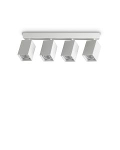Φωτιστικό Οροφής DYNAMITE PL4 LINEAR SQUARE Λευκό Ideal Lux 367422