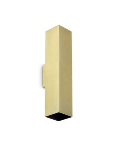 Απλίκα LOOK AP2 SQUARE D60 H300 Ορείχαλκος Ideal Lux 370439