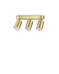 Φωτιστικό Οροφής DYNAMITE PL3 LINEAR ROUND Ορείχαλκος Ideal Lux 371269