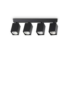 Φωτιστικό Οροφής DYNAMITE PL4 LINEAR SQUARE Μαύρο Ideal Lux 371368