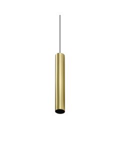 Κρεμαστό Φωτιστικό LOOK SP1 ROUND D40 H250 Ορείχαλκος Ideal Lux 371580