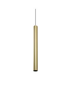 Κρεμαστό Φωτιστικό LOOK SP1 ROUND D60 H700 Ορείχαλκος Ideal Lux 371696