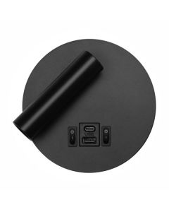 ΑΠΛΙΚΑ ΚΡΕΒΑΤΙΟΥ LED ΡΥΘΜΙΖΟΜΕΝΗ ΜΑΥΡΗ 3W Spotlight 4014