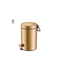 Sanco Waste Bins Χαρτοδοχείο 3 lt Soft Close (AISI 304) PVD θερμό μπρονζέ βουρτσιστό 90603-PVD-01BR