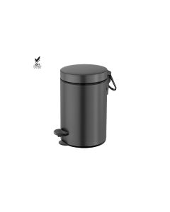 Sanco Waste Bins Χαρτοδοχείο 3lt Soft Closing System Σκούρο γραφίτη 90689-122