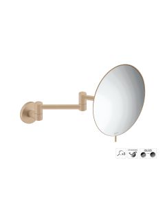 Sanco Cosmetic mirrors Μεγεθυντικός καθρέπτης x3 (Διπλό βραχίονα) Μόκα ματ MR-701-M103