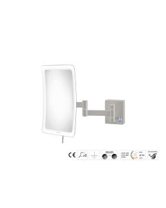 Sanco LED Cosmetic mirrors Μεγεθυντικός καθρέπτης x3 με LED Γκρι τσιμέντου ματ MRLED-301-M104