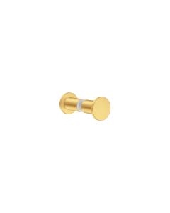Sanco Glass Door Accessories Διπλό Πόμολο / Άγκιστρο PVD χρυσό ορείχαλκο βουρτσιστό SET-GL0670-PVD-02BR