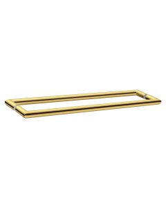 Sanco Glass Door Accessories Διπλή Λαβή / Πετσετοθήκη PVD χρυσό ορείχαλκο γυαλιστερό SET-GL0715-PVD-02PL