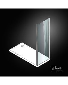 Σταθερό πλαϊνό κρύσταλλο πόρτας ντουζιέρας AXIS Side Panel 80 ρυθμιζόμενη διάσταση από 77 έως 79εκ., Clean Glass Chrome SPX80C-100