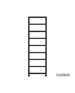 Θερμαινόμενη Πετσετοκρεμάστρα μπάνιου Inox TEMPO 150x50 Silk Black TEM15050-401